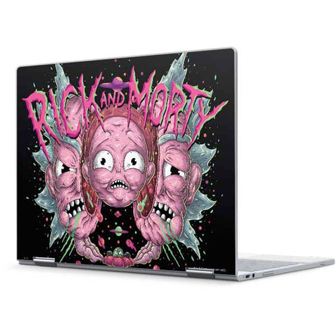 Adult Swim Rick and Morty Split Head Rick Pixelbook Skin